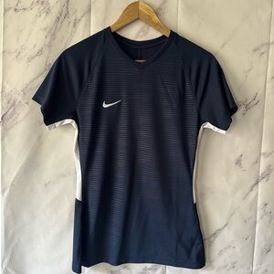 NIKE DRI FIT - #9 SOCCER JERSEY TOP WOMENS SMALL BLUE/WHITE